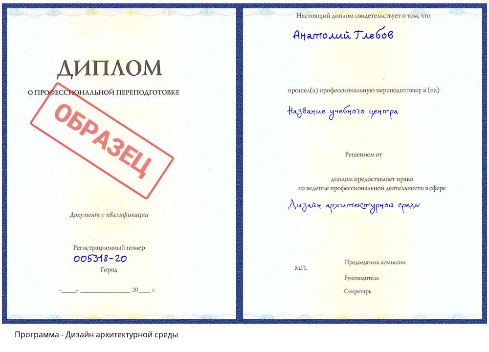 Дизайн архитектурной среды Донской