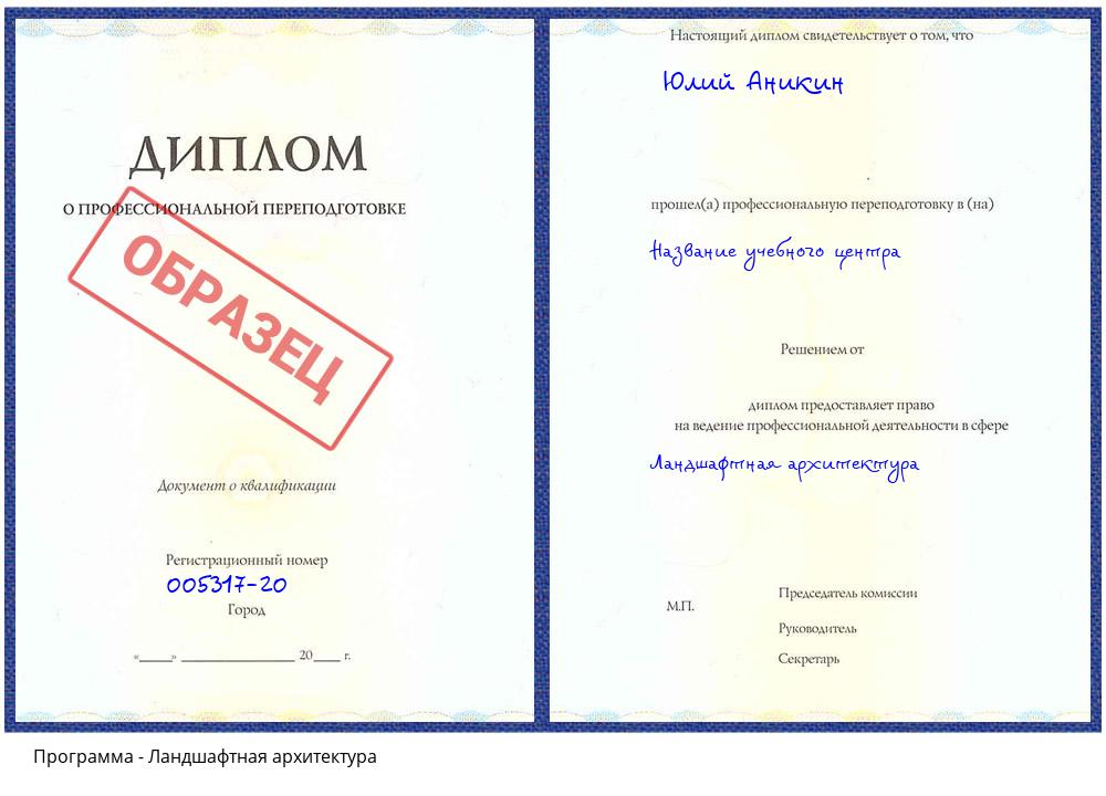 Ландшафтная архитектура Донской